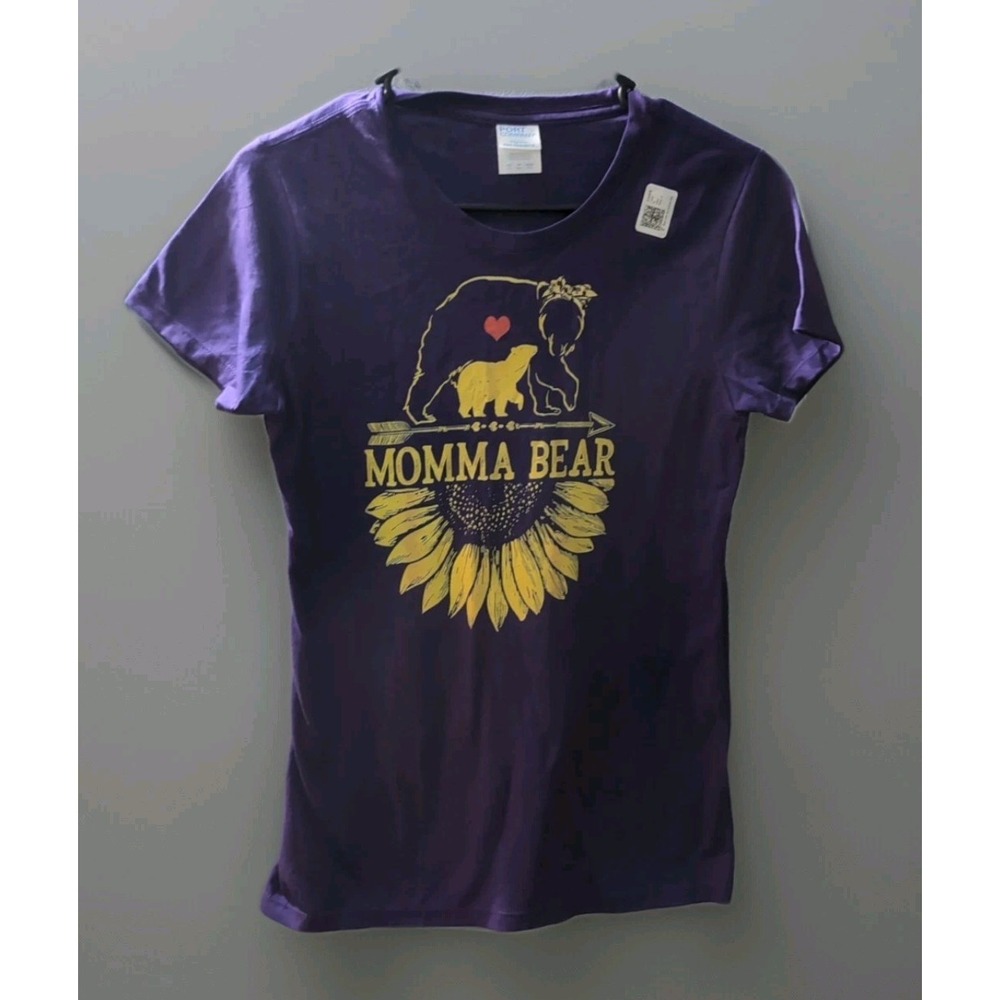 Mama Bear Purple  Shirt‎ For Women T-shirt Xs